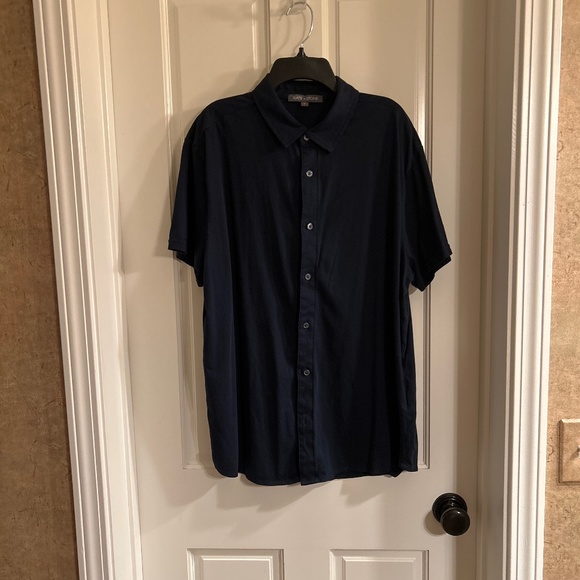 Slate & Stone Men’s Large Navy Short Sleeve Shirt - Picture 1 of 2